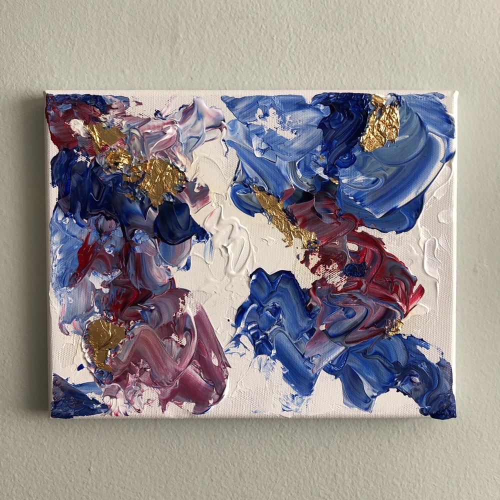 Abstract painting on a SMALL canvas (original)